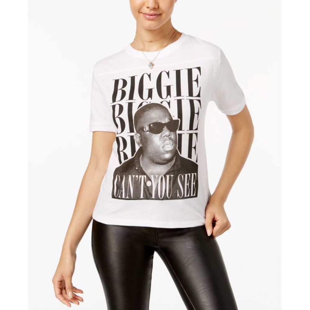 Merch Traffic Juniors Cotton Biggie Cant You See Graphic T-Shirt